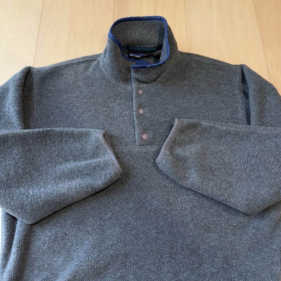 90s 파타고니아 신칠라 스냅-T 그레이/네이비 자메이카 상품이미지3