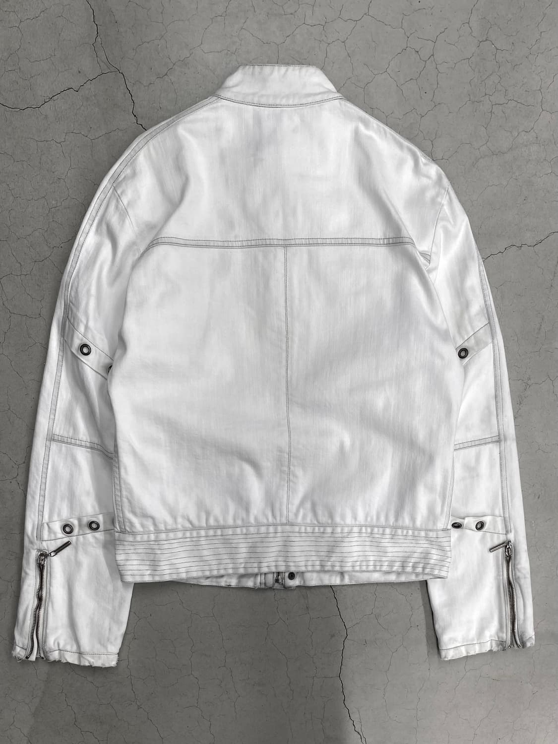 2000s 저스트 카발리 디스트레스드 아일렛 자켓 상품이미지8