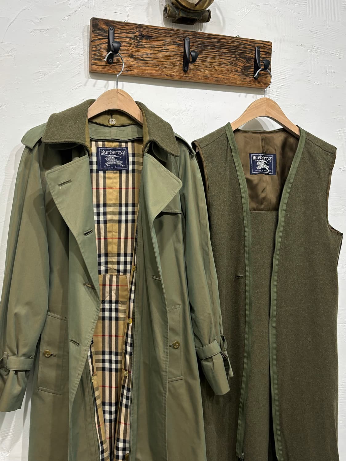 Burberry 버버리 카키 더블 카라 코트 상품이미지1