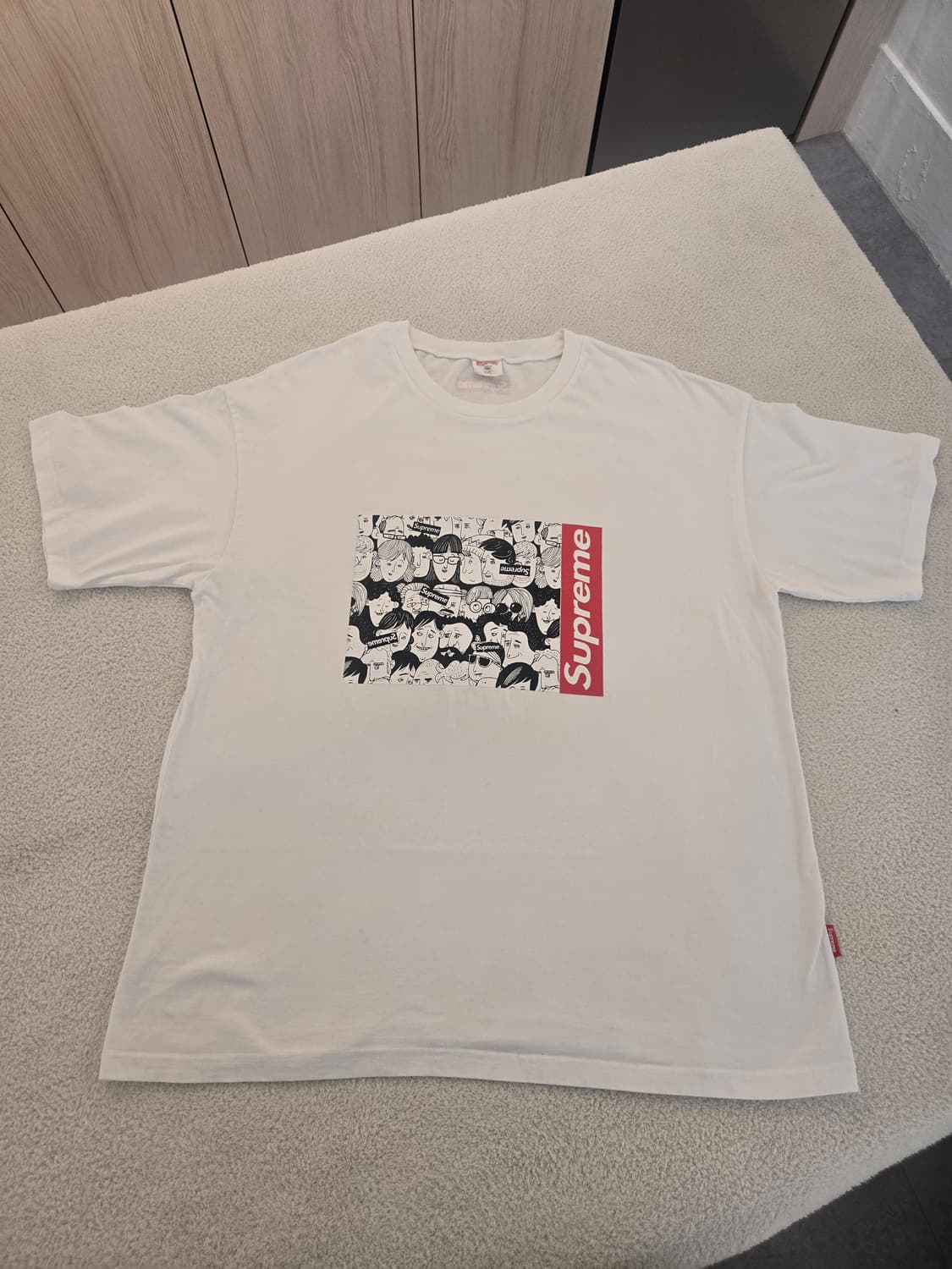 슈프림 Crowd Tee 화이트 반팔 티셔츠 xxl 상품이미지2