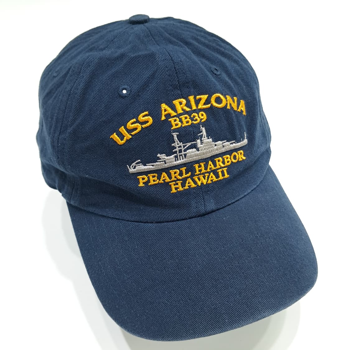 빈티지 USS Arizona 자수 네이비 볼캡 P1882 상품이미지2