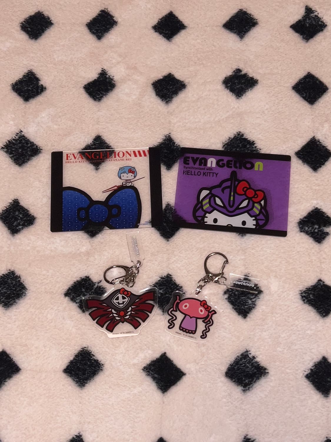 에반게리온 산리오 콜라보 아크릴카드/아크릴키링 상품이미지1