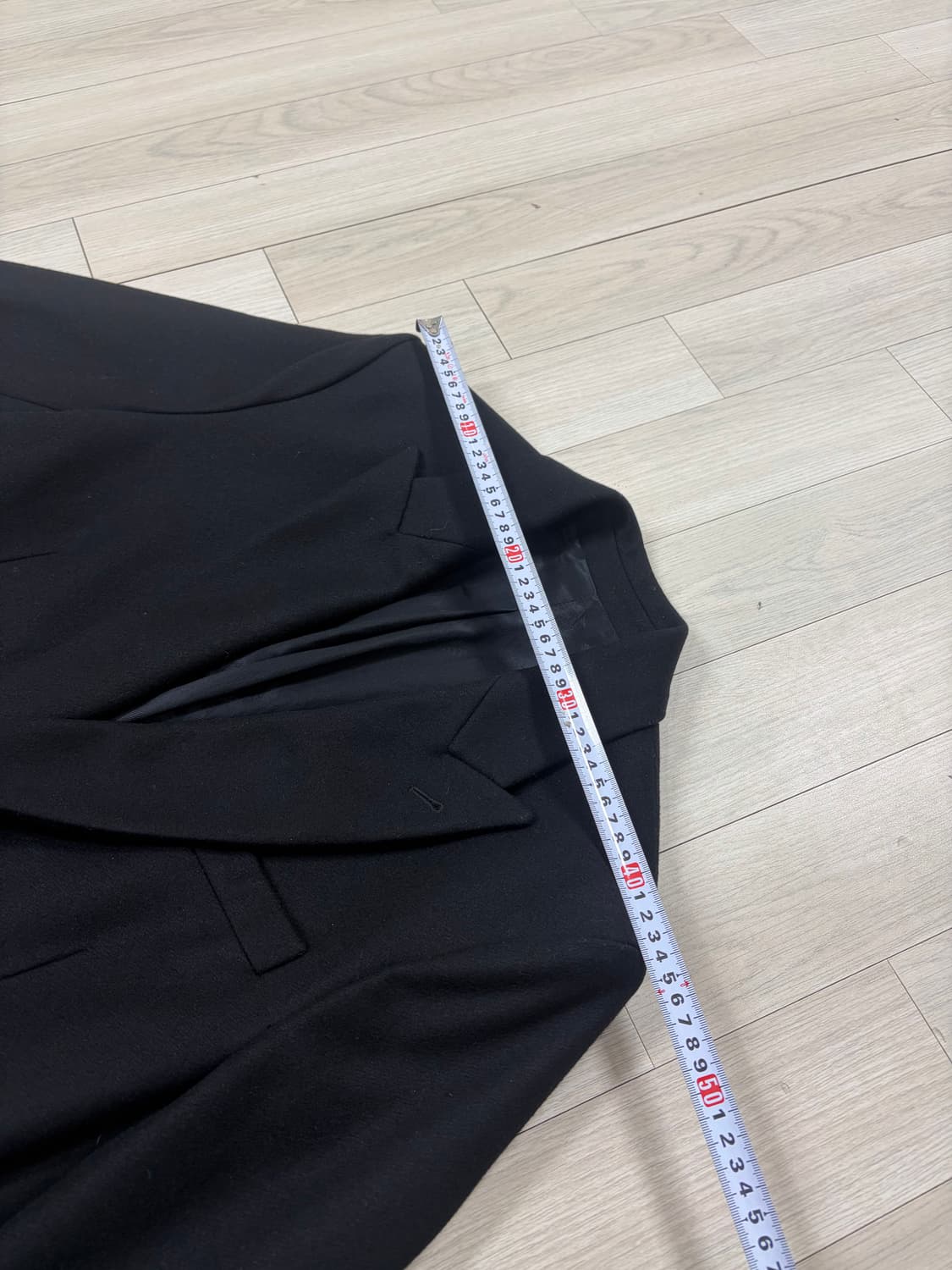 AMI 블랙 더블 코트 48사이즈 상품이미지5