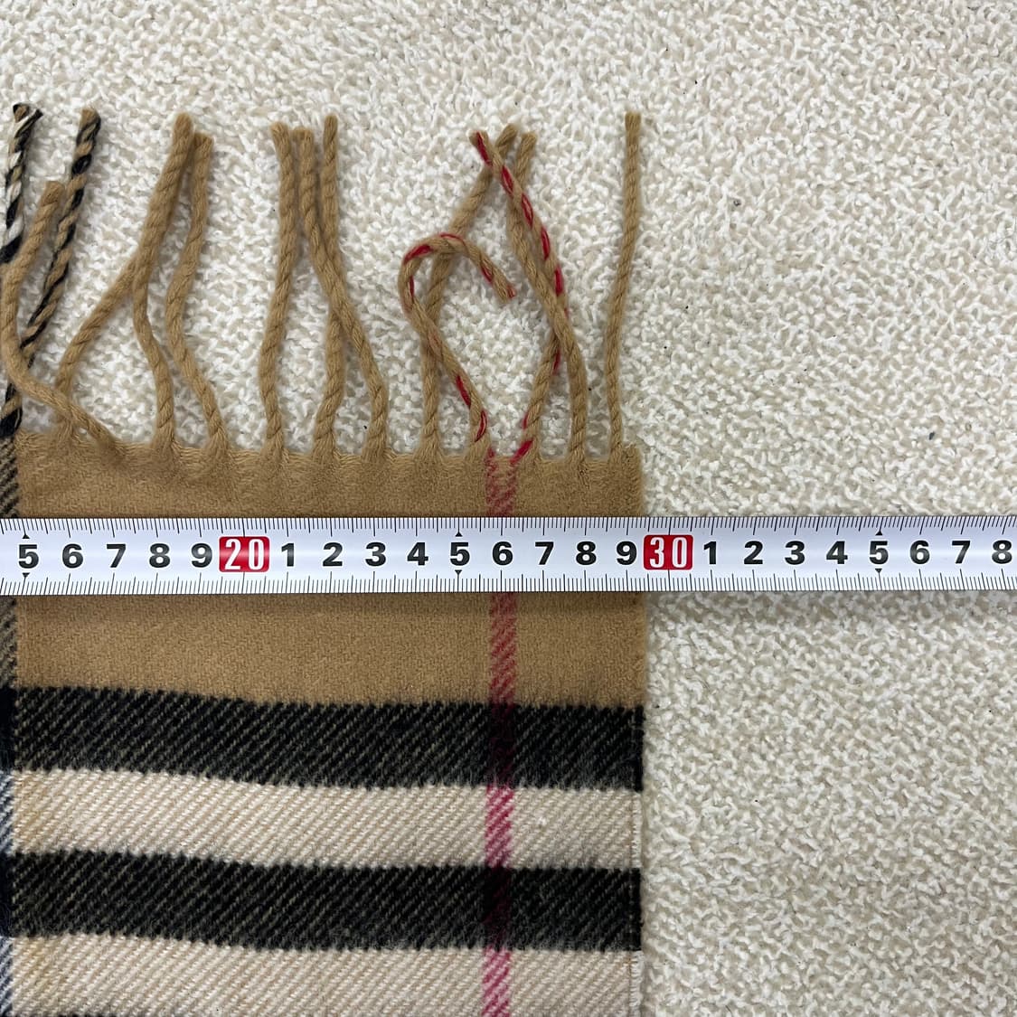 [실측확인] 크리스찬오자르 클래식체크 목도리 머플러 0116M1 상품이미지5