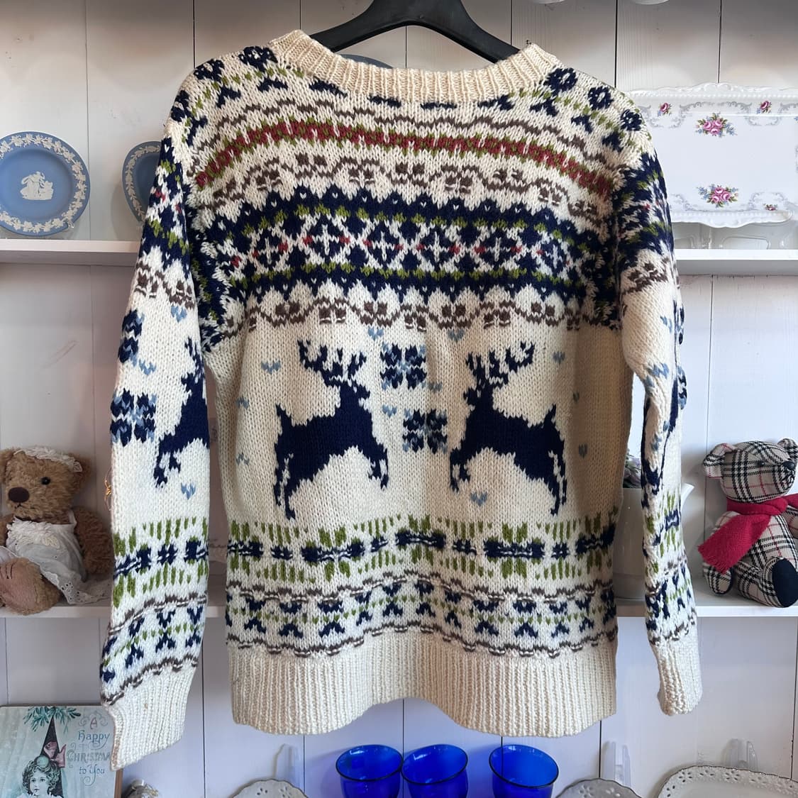 노르딕(Nordic) 사슴 패턴 니트 상품이미지5