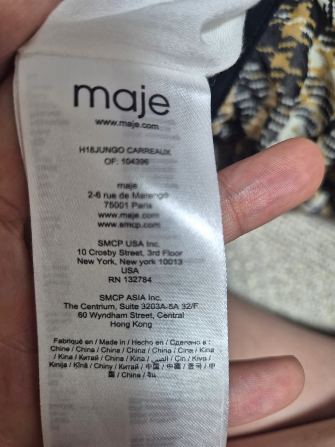 maje 마쥬 체크 플리츠 롱 스커트 1 상품이미지6