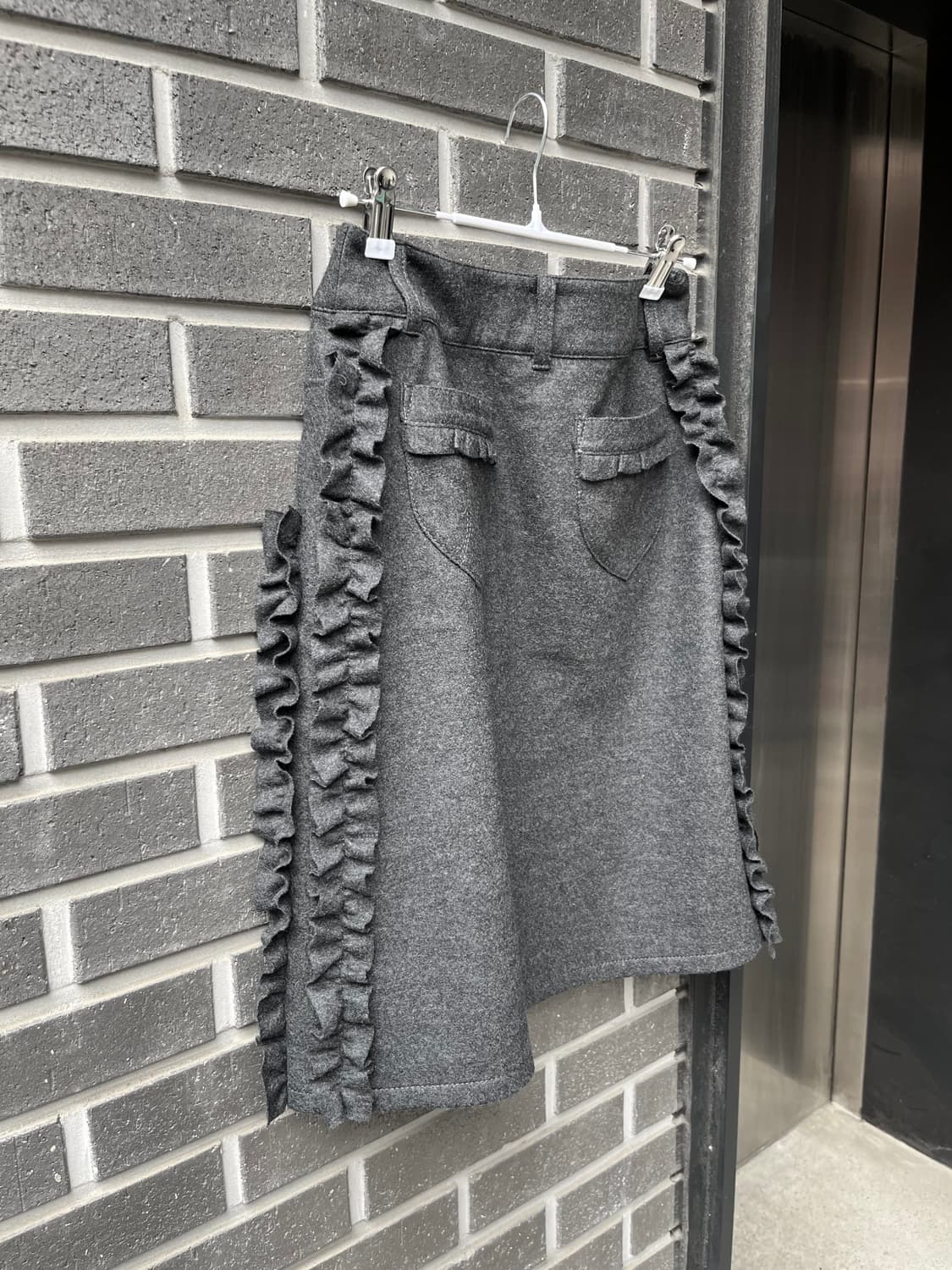 T.H.D LA MAISON 울 프릴 스커트 상품이미지8