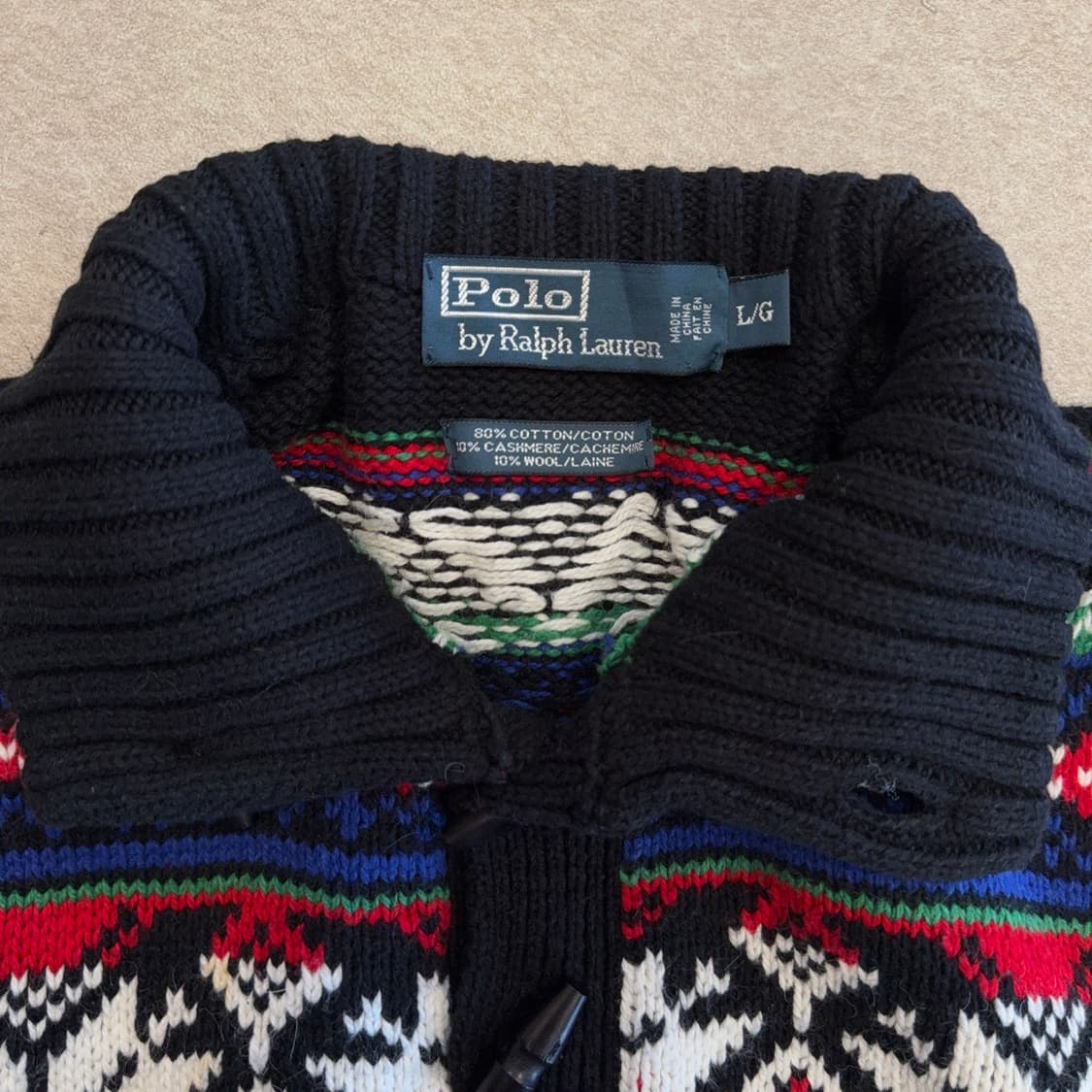 폴로 랄프로렌 노르딕 토글 니트 상품이미지3