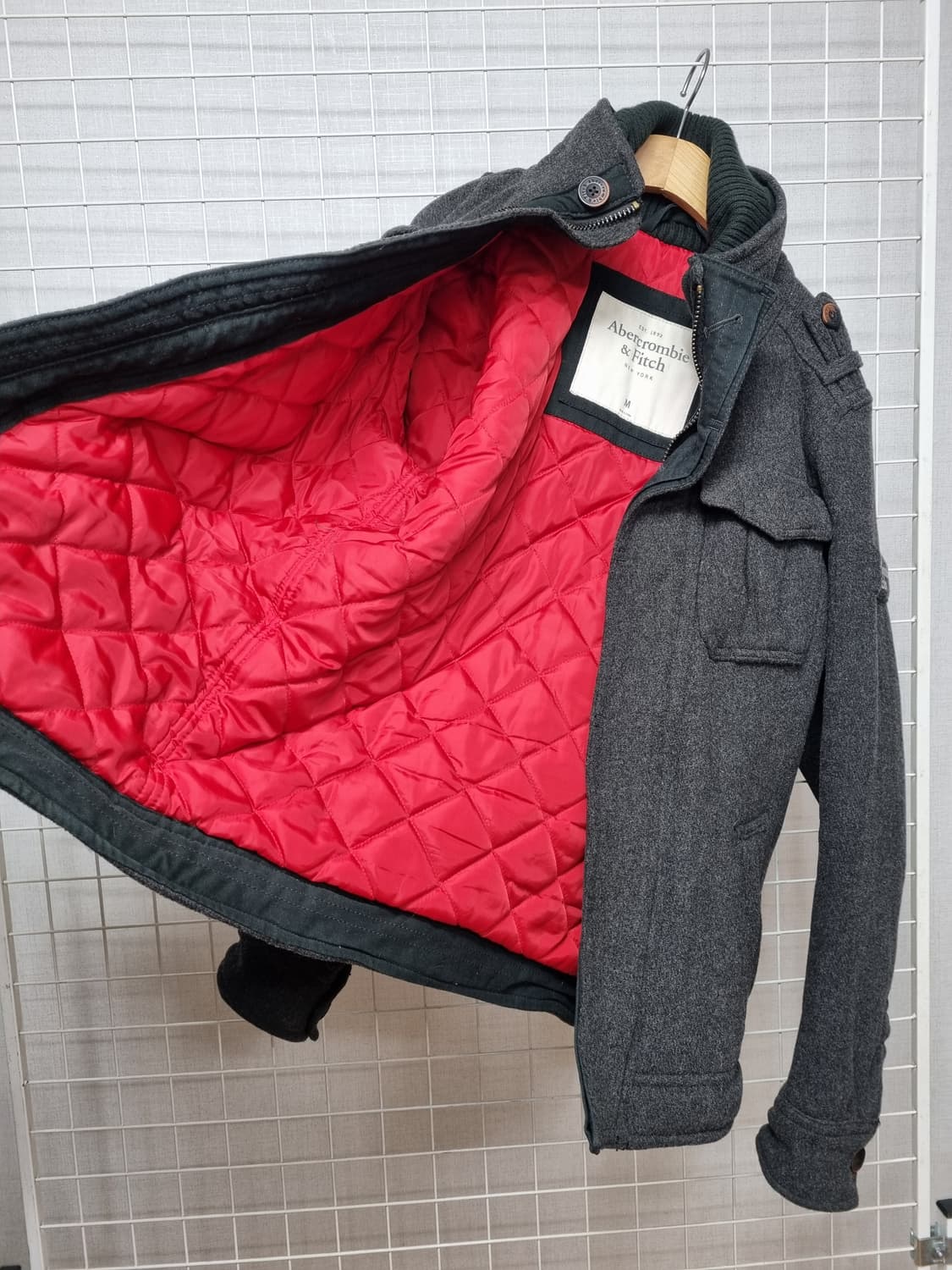 아베크롬비 남성 누빔 집업자켓 상품이미지3