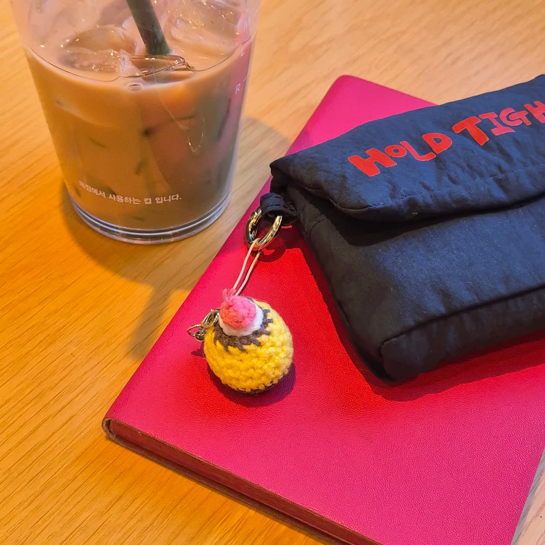 핸드메이드 뜨개 푸딩 Keyring 상품이미지2