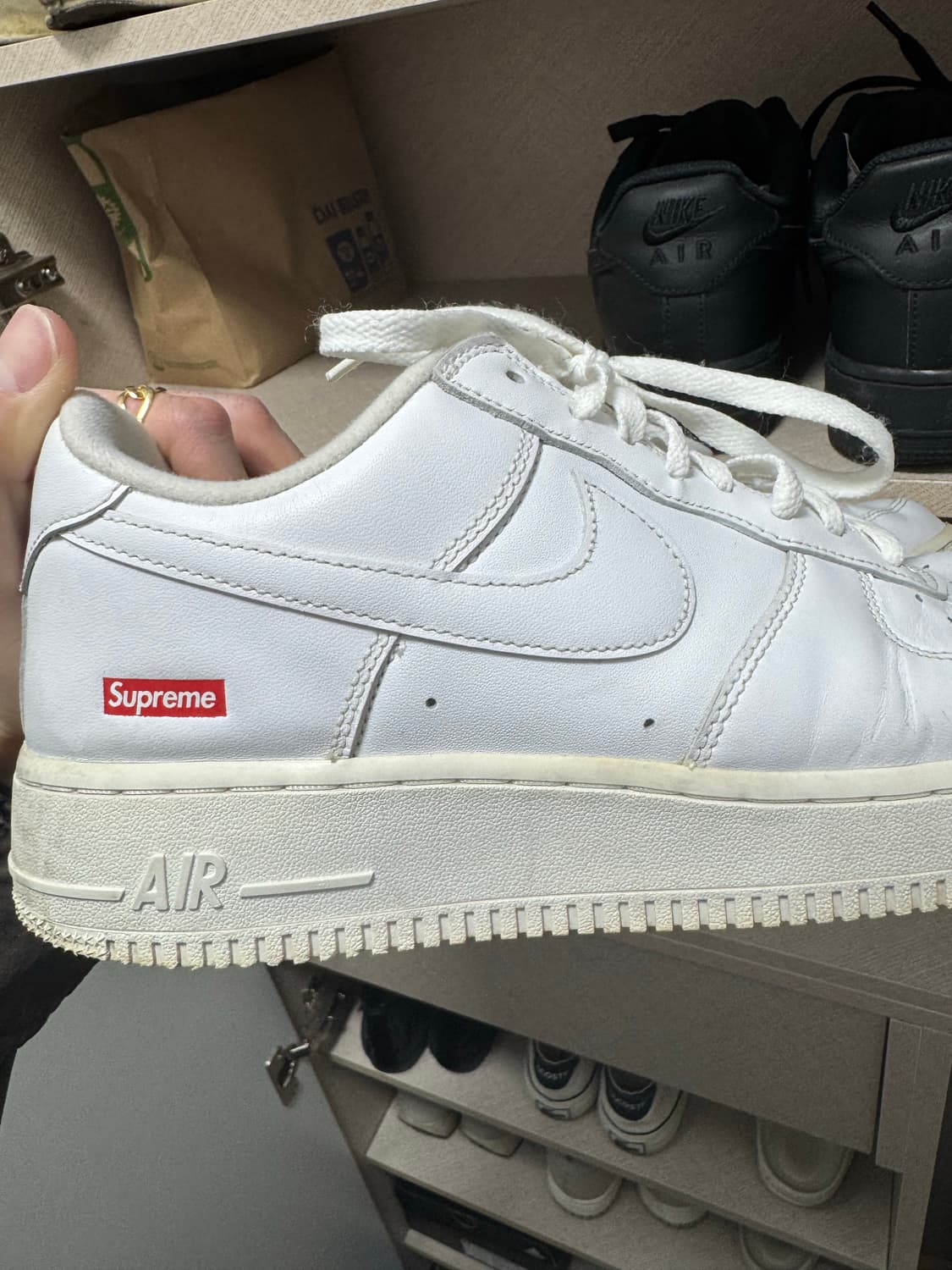 나이키 슈프림 에어포스1 화이트 상품이미지2