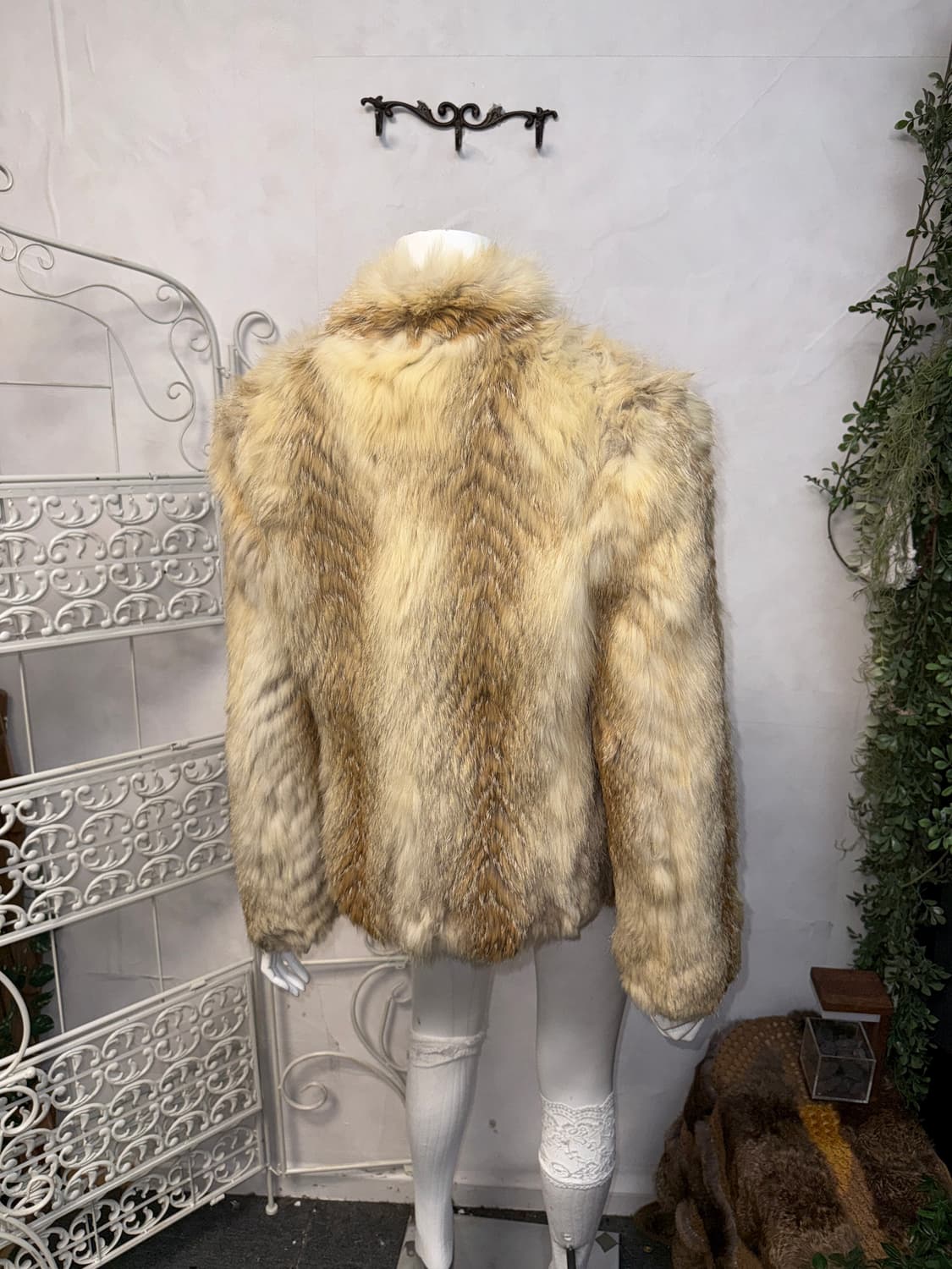 Mixed brown fox fur jacket 상품이미지2