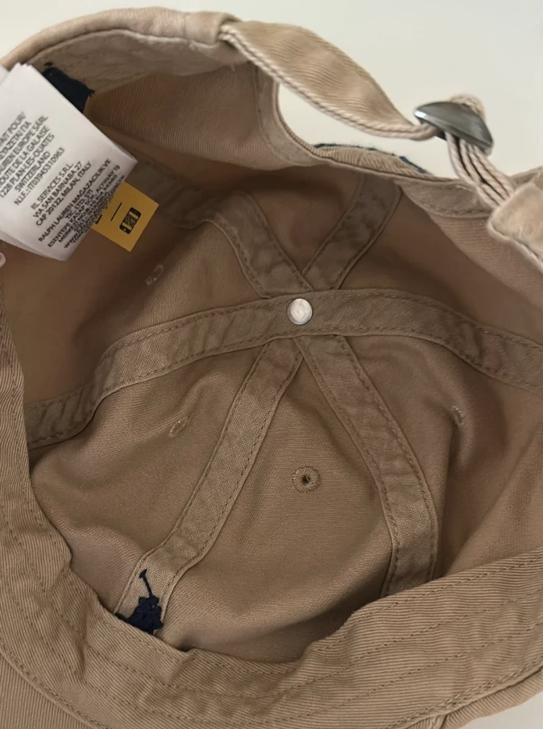 폴로 랄프로렌 베이지 볼캡 모자 상품이미지2