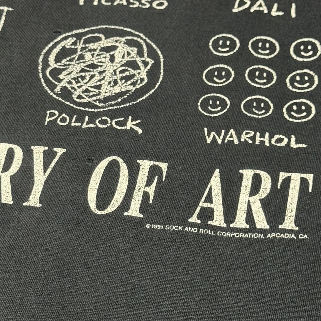 1991년도 HISTORY OF ART t-shirt 상품이미지3