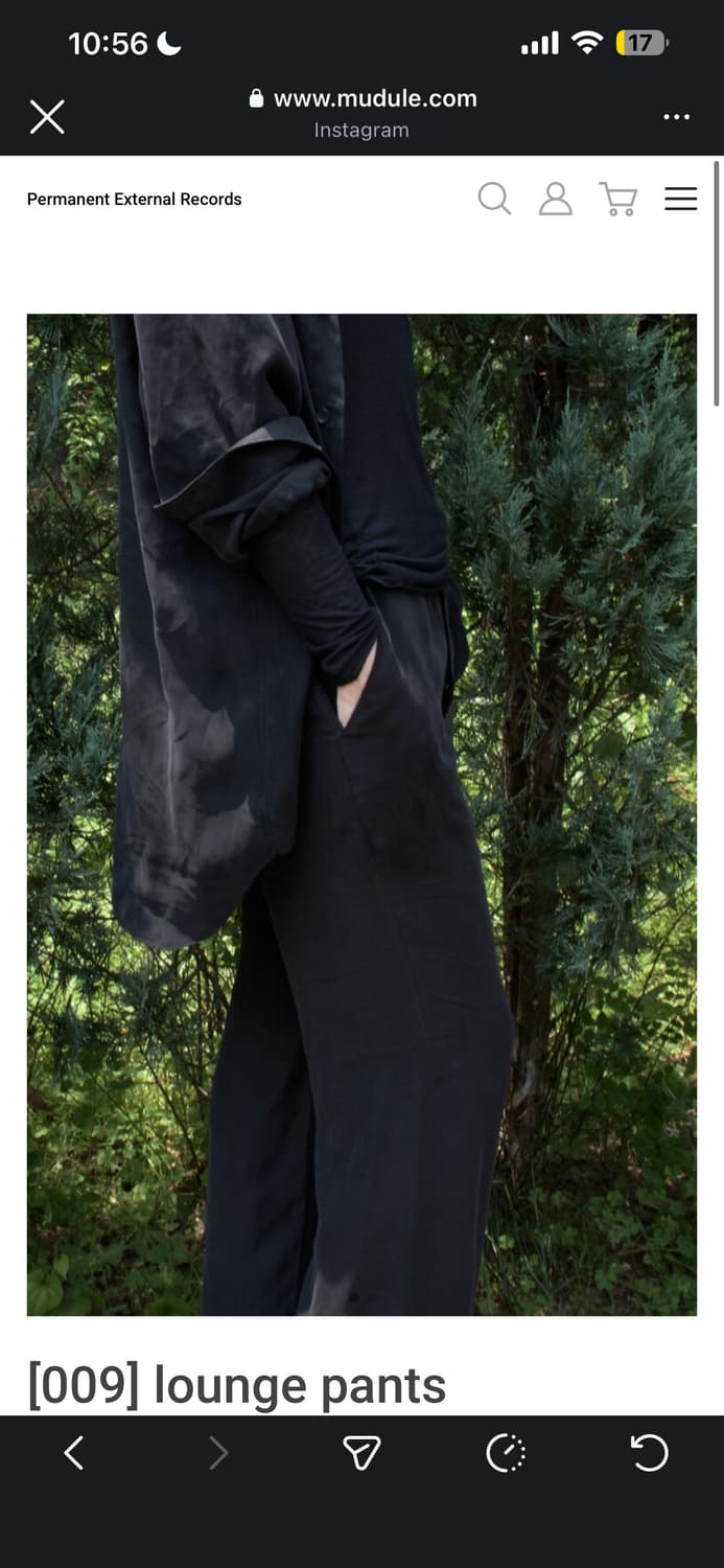 머듈 Mudule cupre lounge pants black 상품이미지1