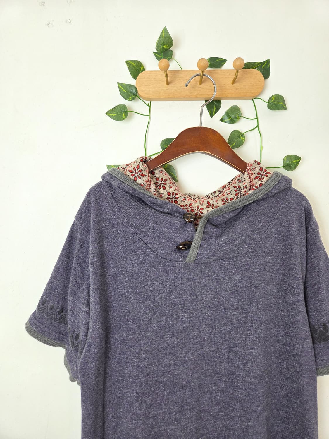 패턴 포인트 후드 상품이미지2