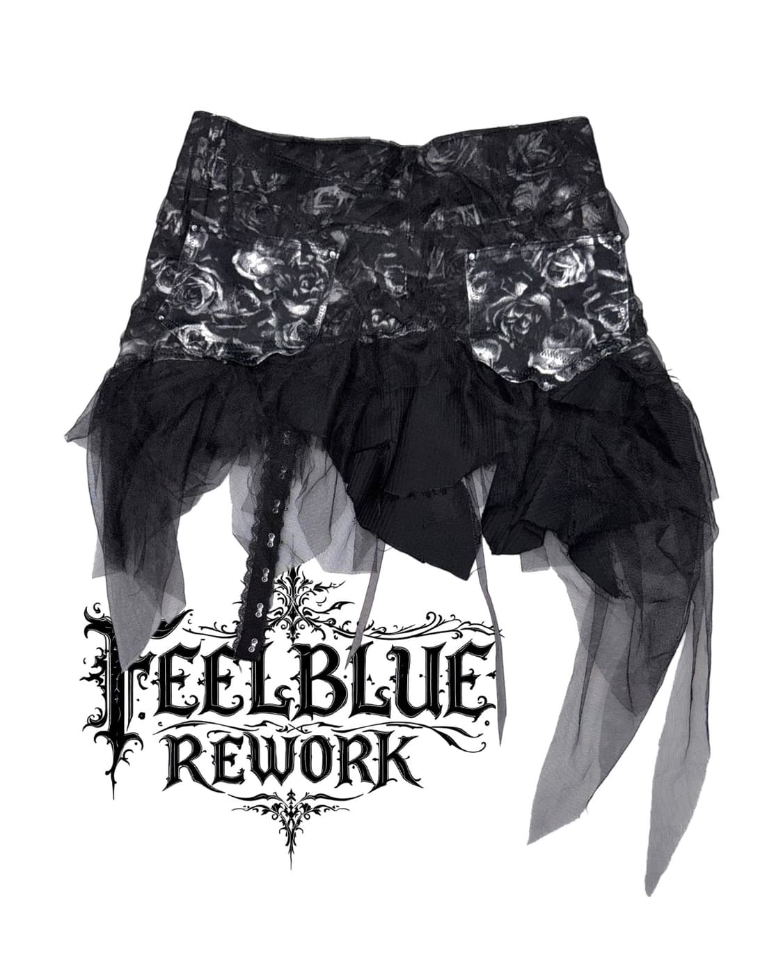 FEELBLUE REWORK 023 – Eclipse Rose Skirt 상품이미지4