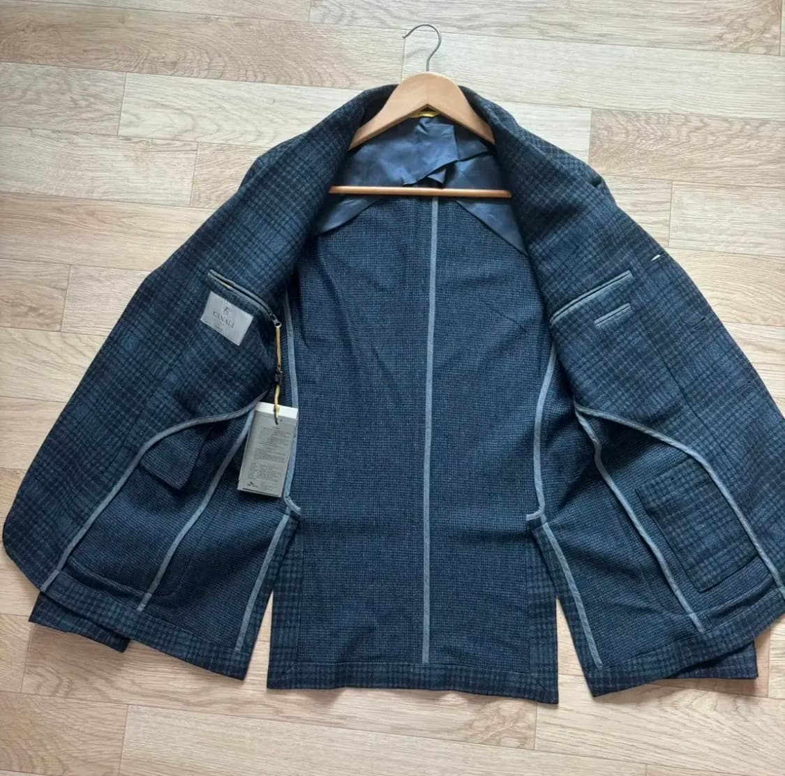 새제품 CANALI 카날리 자켓 95 이태리 수입 정품 울실크 상품이미지5