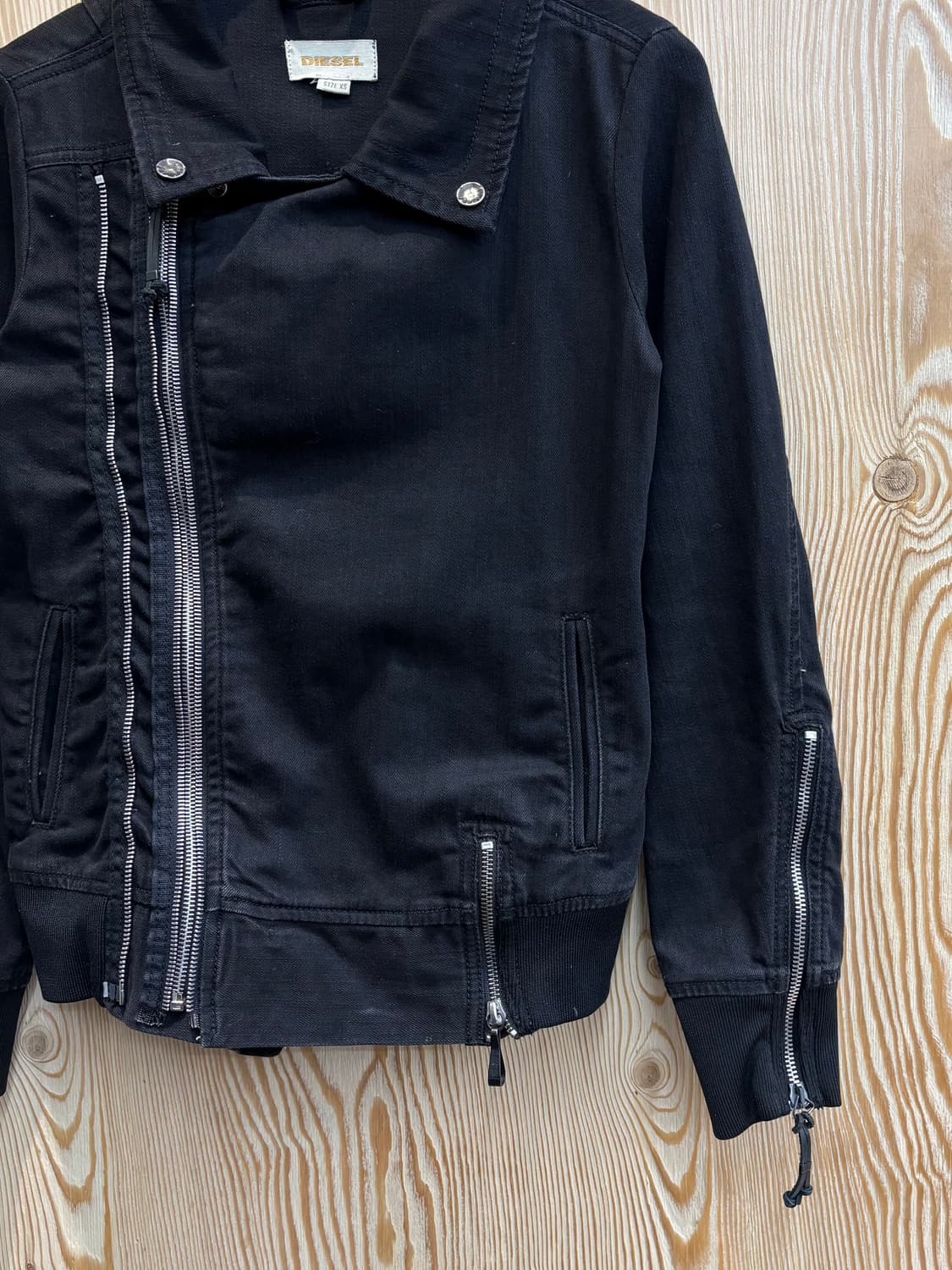 디젤 캔버스 멀티 지퍼 라이더 자켓 상품이미지3