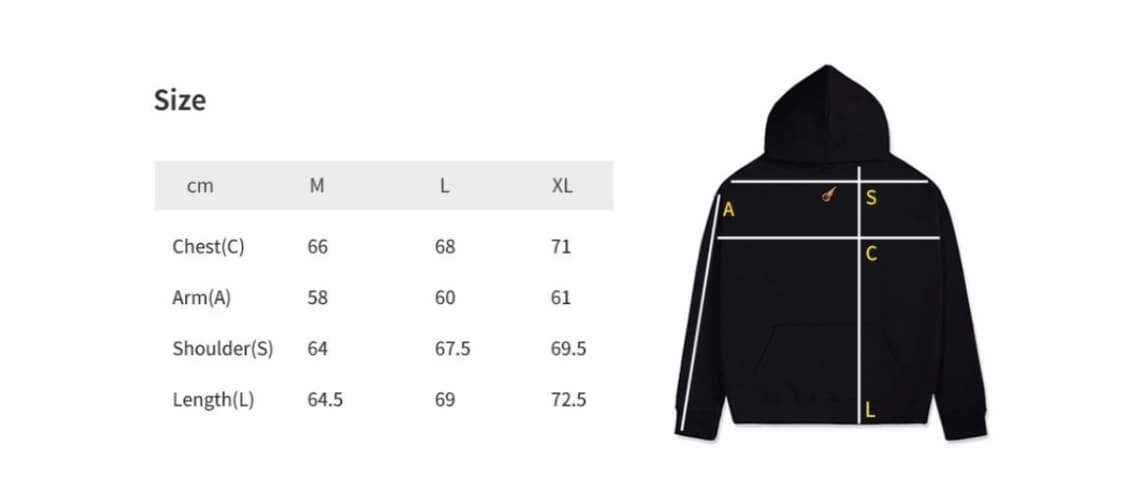 AMBITION MUSIK Meteor Hoodie Black (XL) 상품이미지6