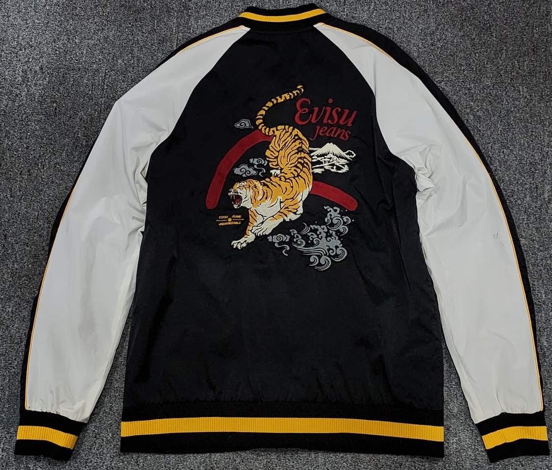 에비수 오리엔탈 타이거 자수 스카쟌 자켓 XL 상품이미지2