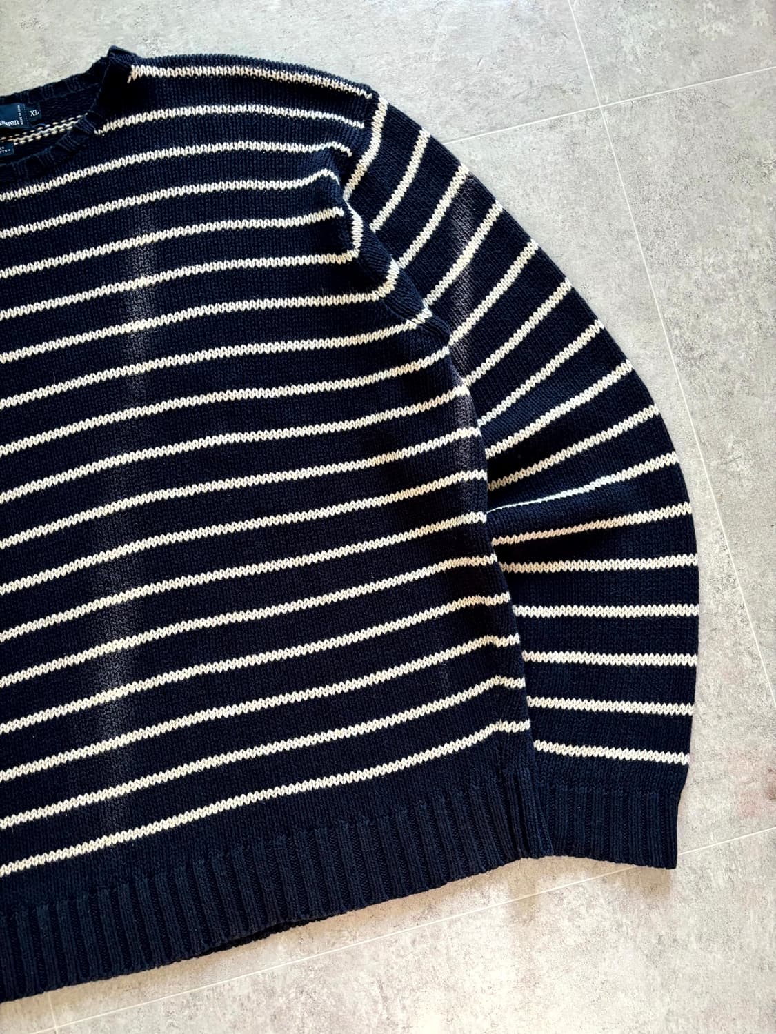 90's 폴로 랄프로렌 스트라이프 니트 스웨터 XL(105) 상품이미지4