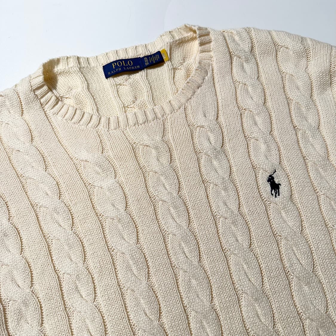 23fw 폴로 랄프로렌 케이블 라운드 니트 (신형QR) 상품이미지3