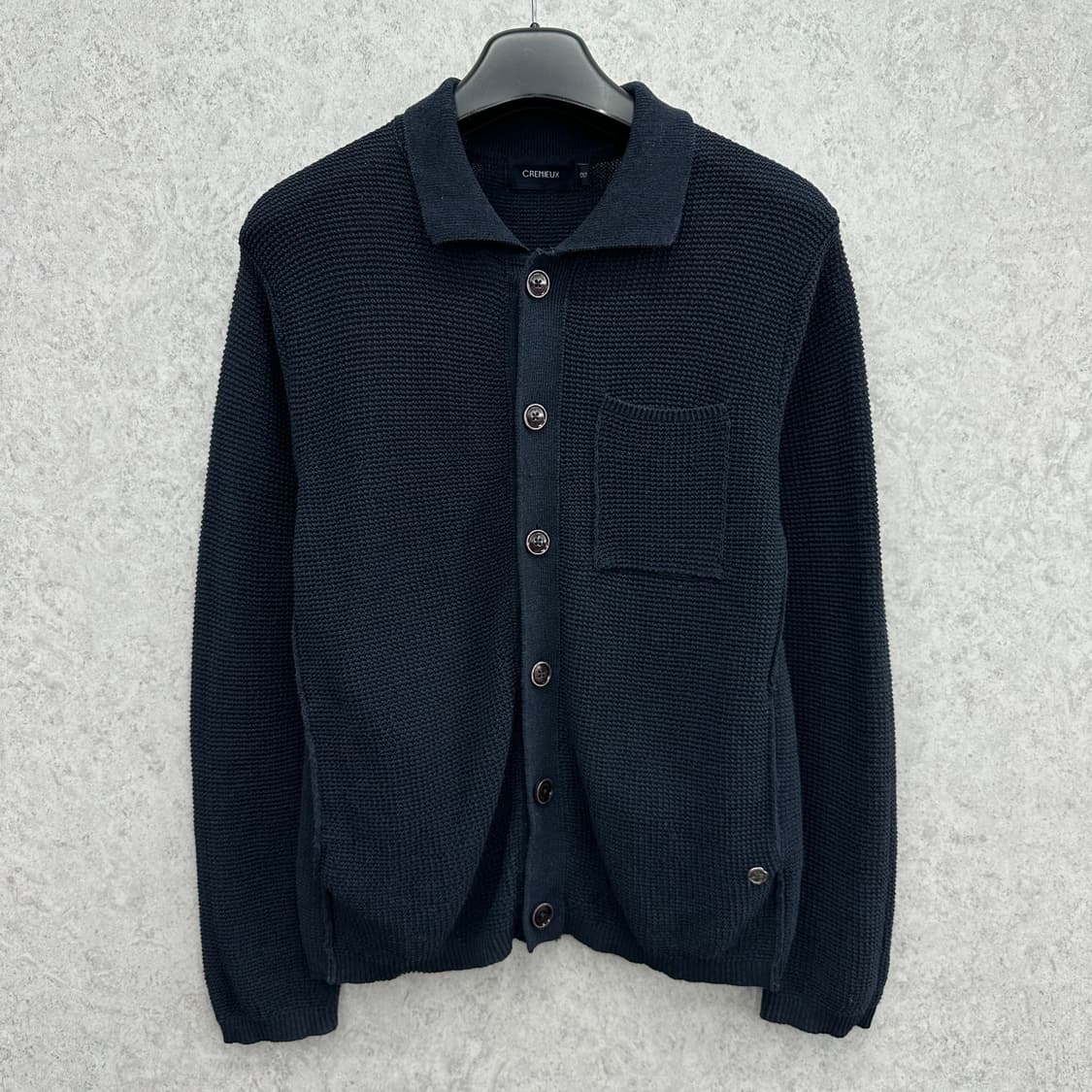 100 다니엘 크레뮤 남자 메쉬 니트 자켓 상품이미지1