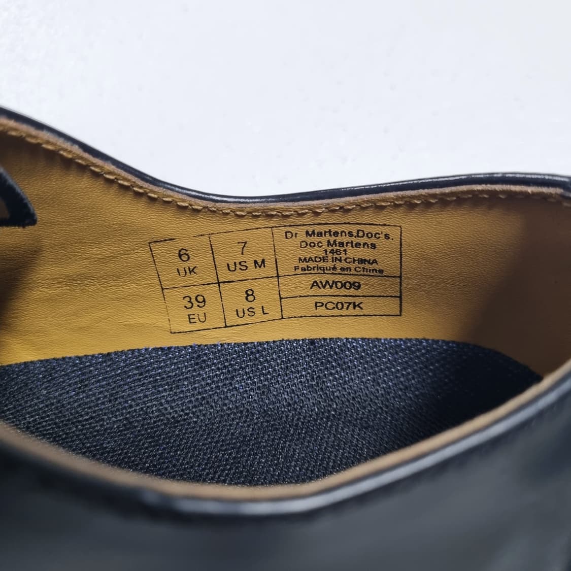 닥터마틴 1461 3홀 블랙 - 250(US7)   DR.MARTENS 상품이미지7