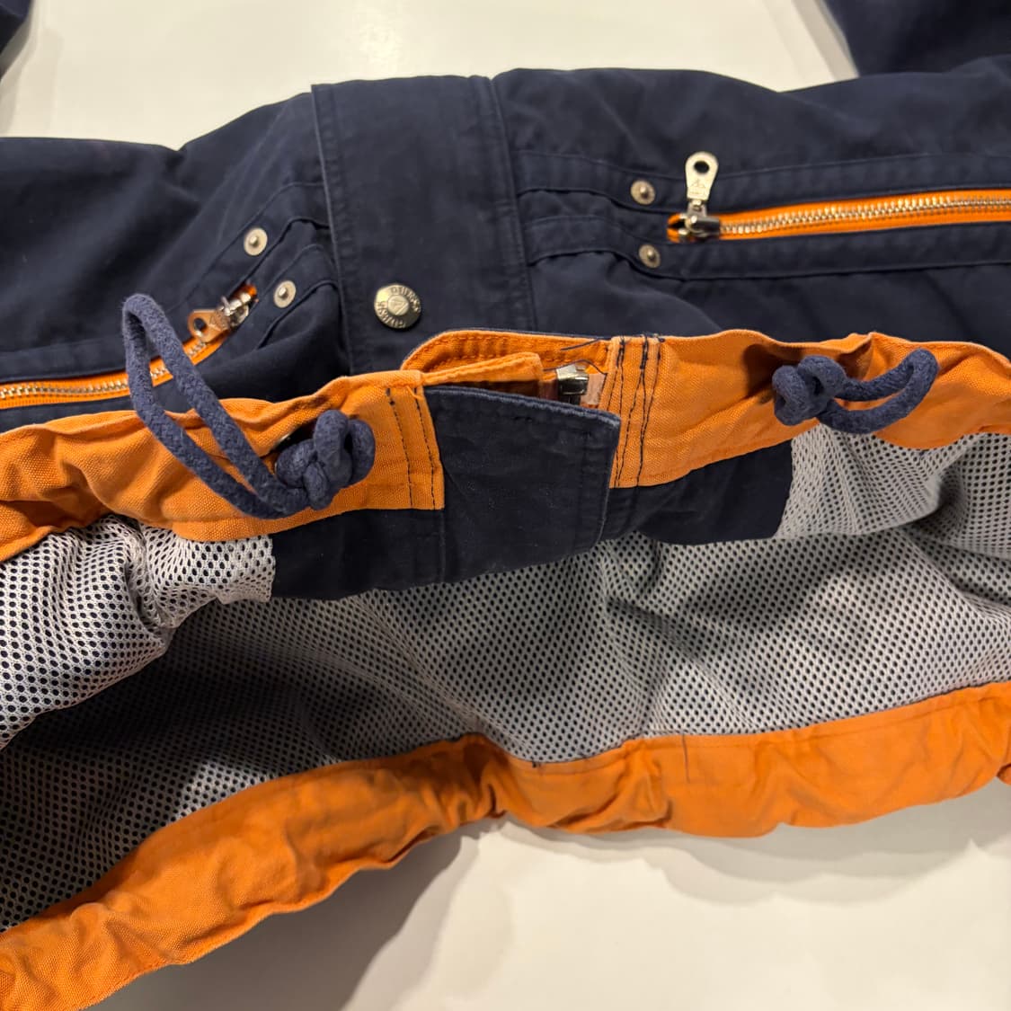 [105] 게스 USA 스포츠 네이비 오렌지 워크 배색 자켓 D759 상품이미지8