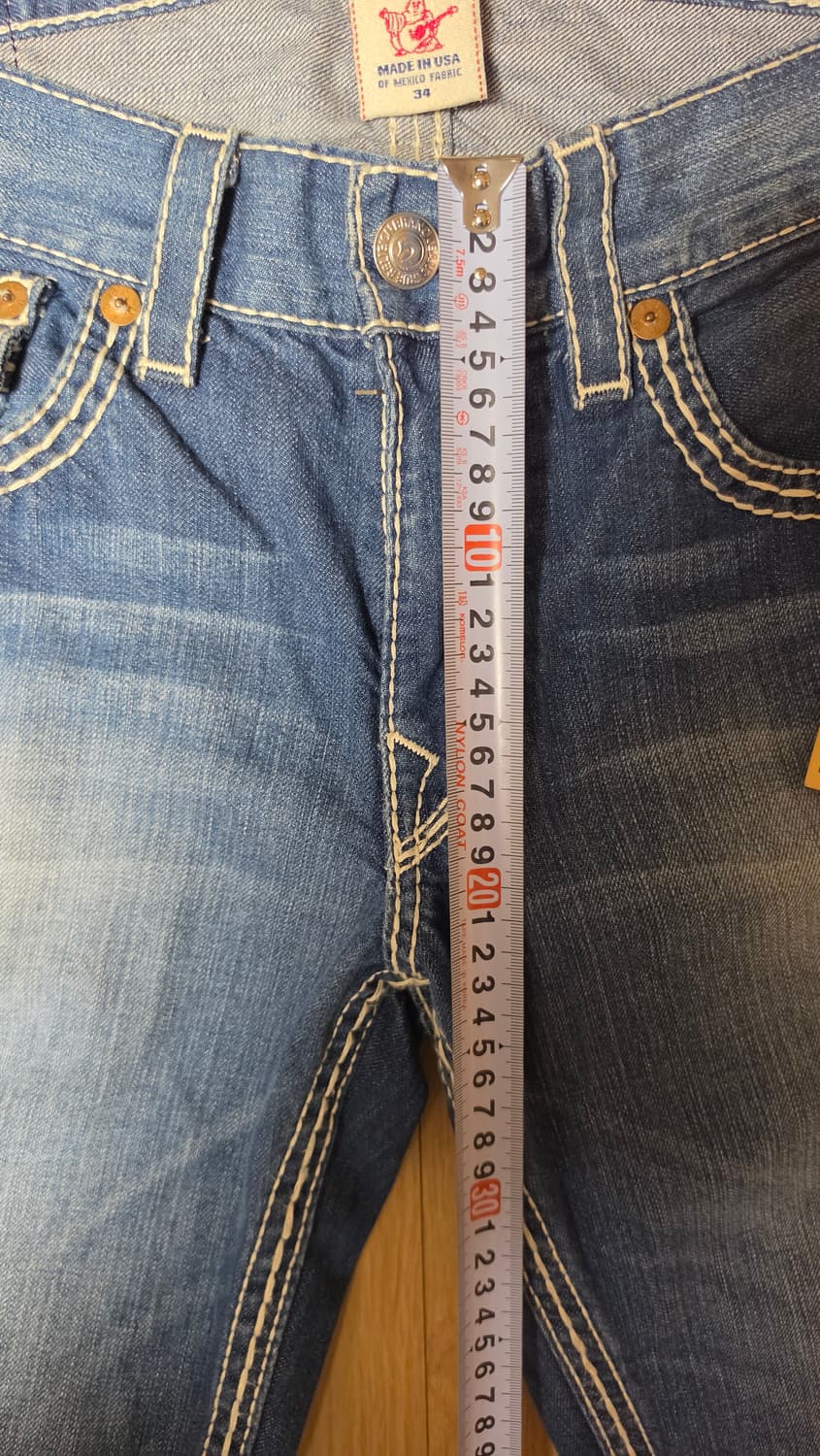 트루릴리젼 화이트 스티치 스트레이트 워싱 데님진 34 상품이미지7