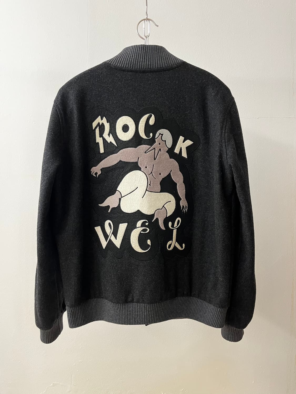 Rockwell by parra 락웰 패치워크 바시티 자켓 상품이미지1