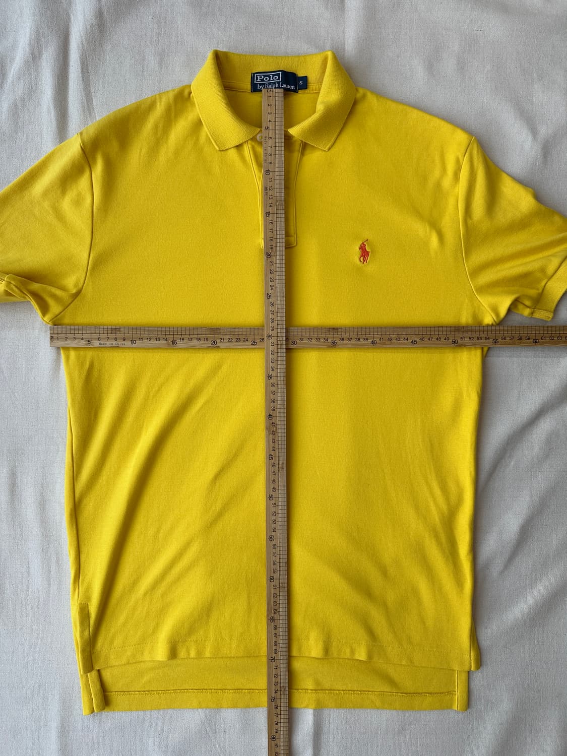 폴로 랄프로렌 피케 반팔 카라티 옐로 S 상품이미지10