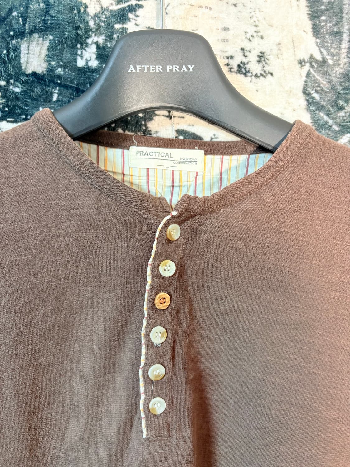 PRACTICAL henley neck t-shirt  상품이미지2