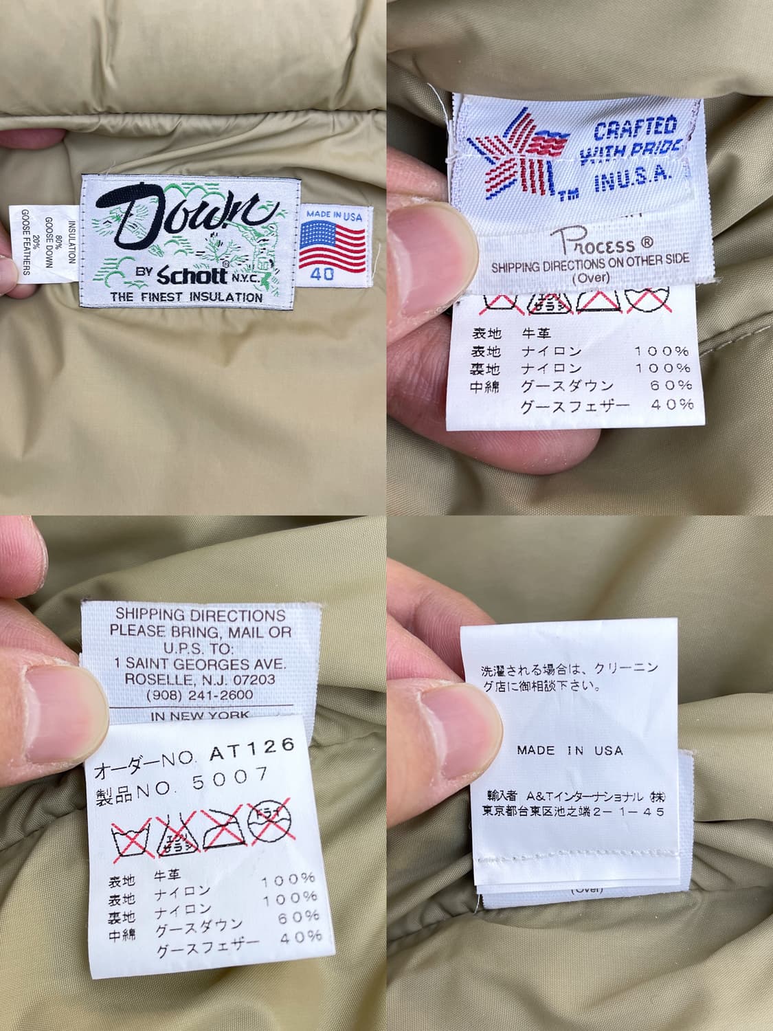 쇼트 80s 2in1 레더 다운 자켓 상품이미지9