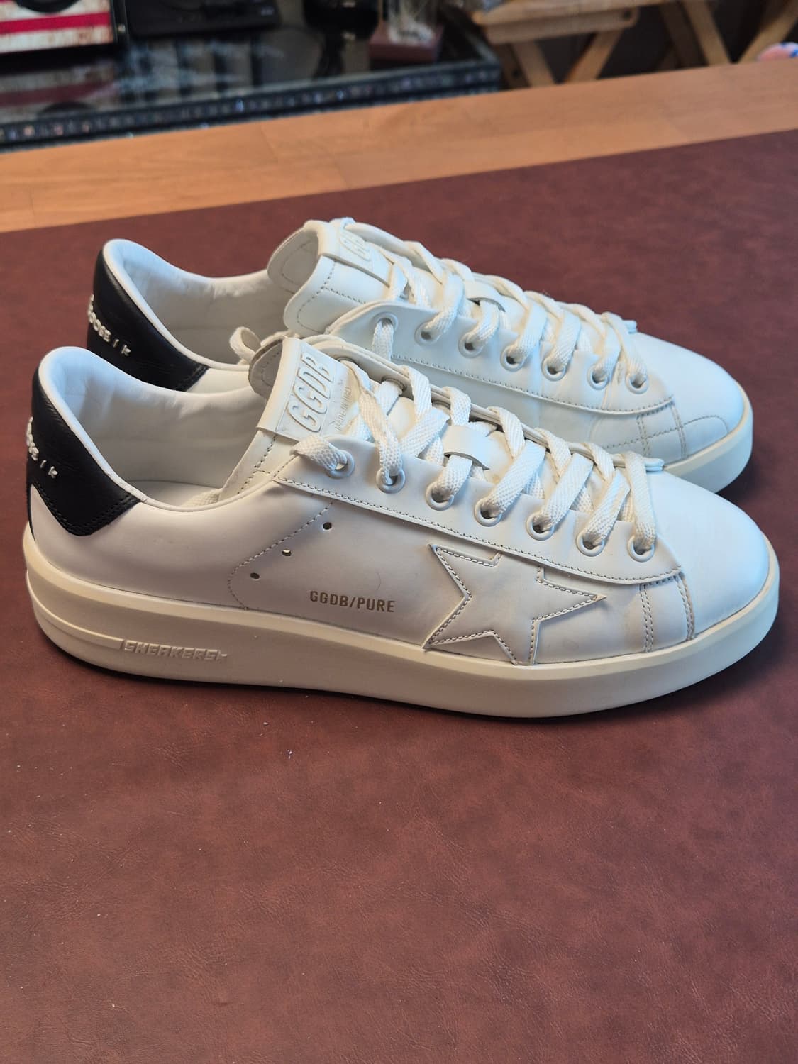 250-255(39) 정품 골든구스 퓨어스타화이트 블랙탭 스니커즈 상품이미지2