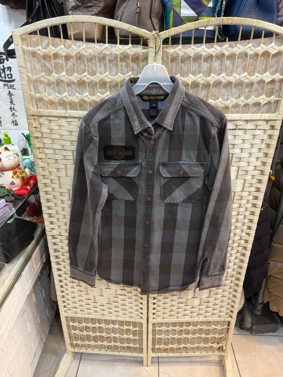 95 정품 할리데이비슨 백 자수로고 반팔셔츠 팝니다 상품이미지1