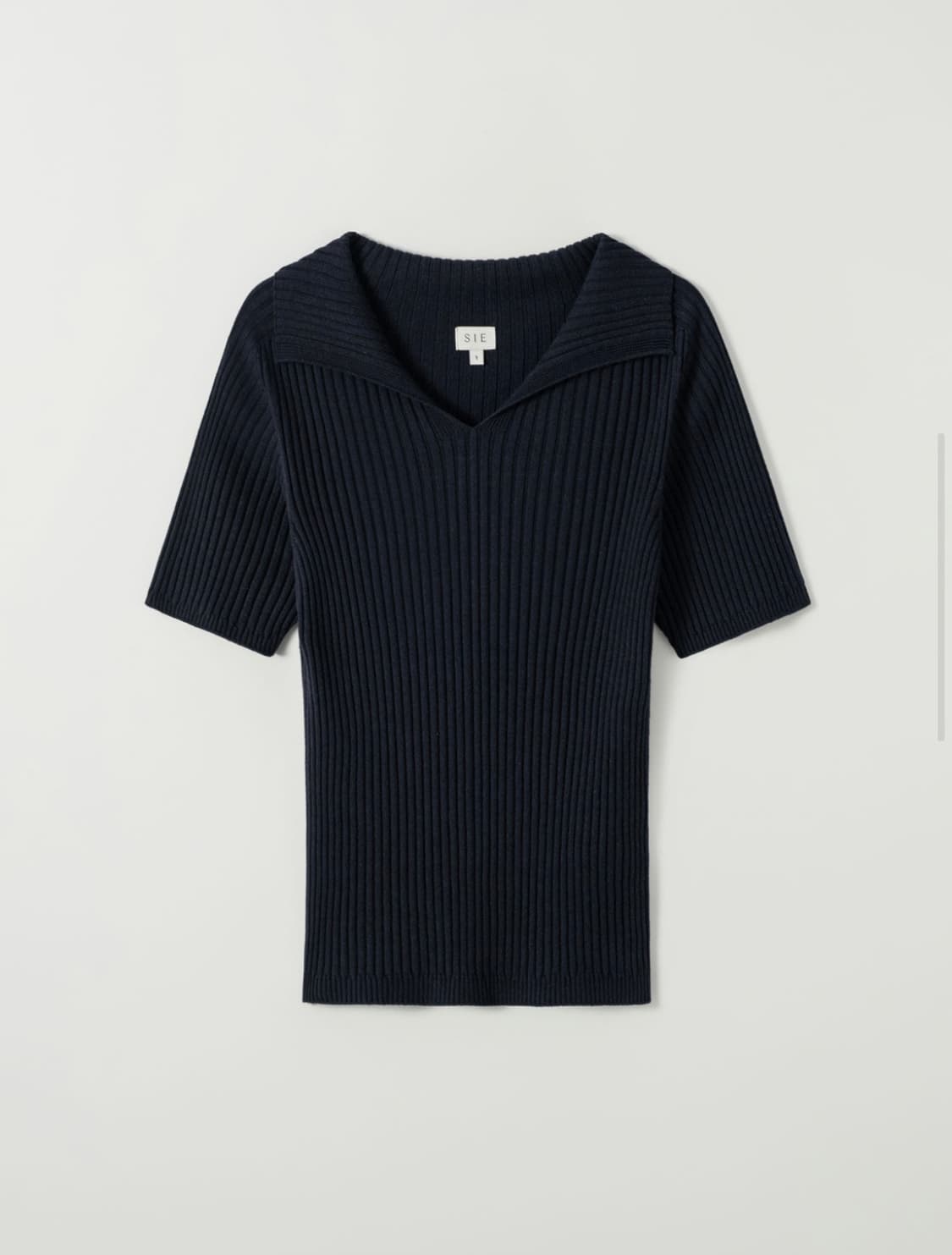 시에 SIE 루엔 리브드 칼라 니트 딥 네이비 S 상품이미지2