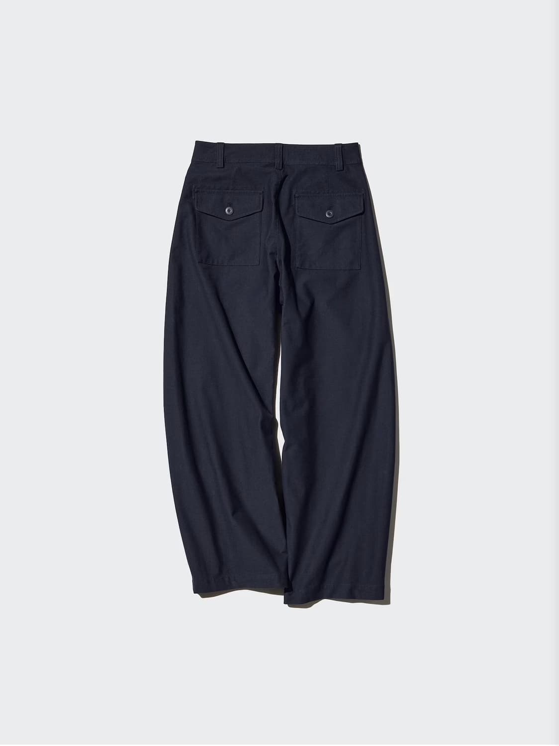 유니클로 저지 배럴 레그 팬츠 블랙 L 상품이미지4