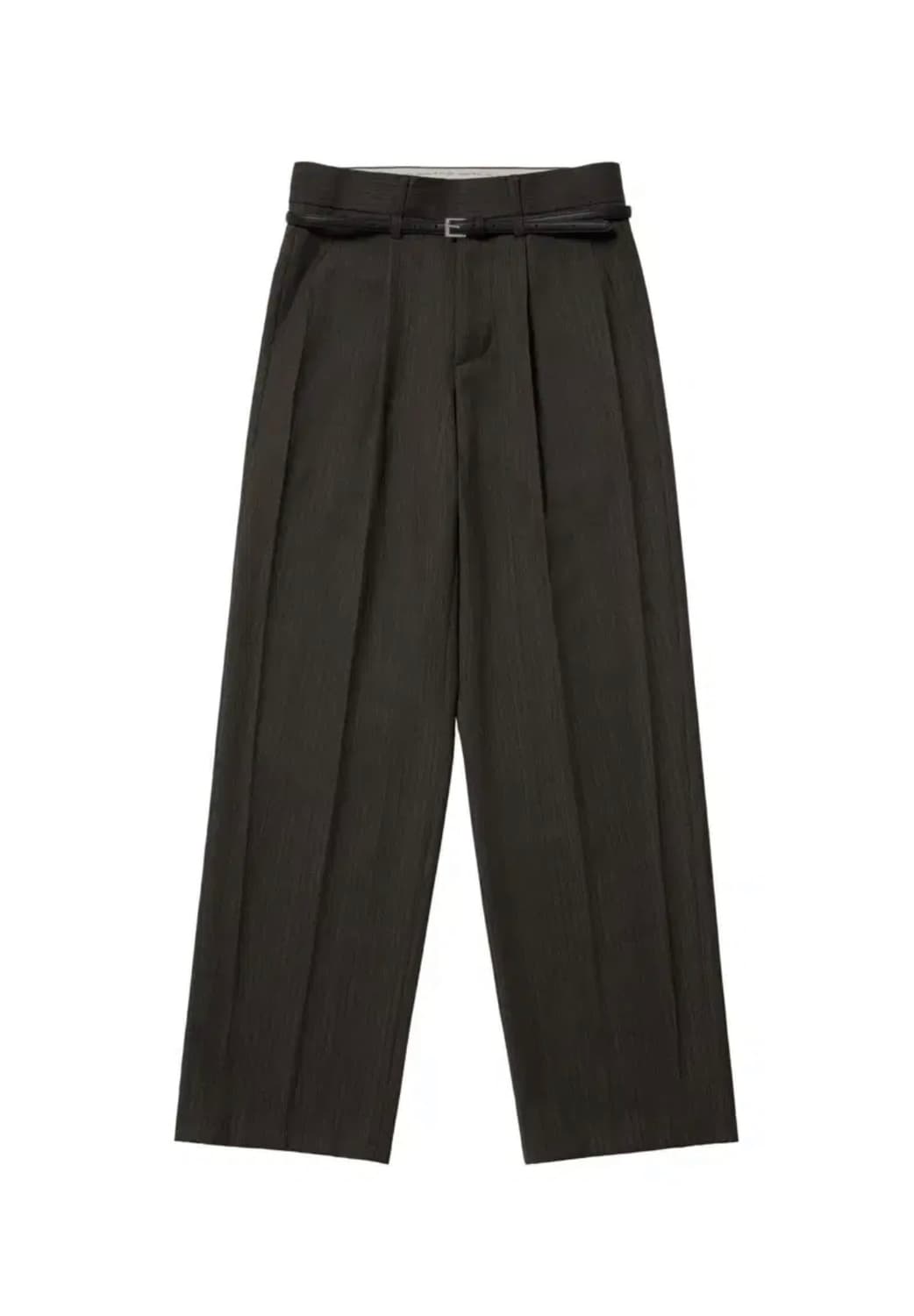 (구매)stu 크리즈 슬랙스 L 차콜 새상품 상품이미지1