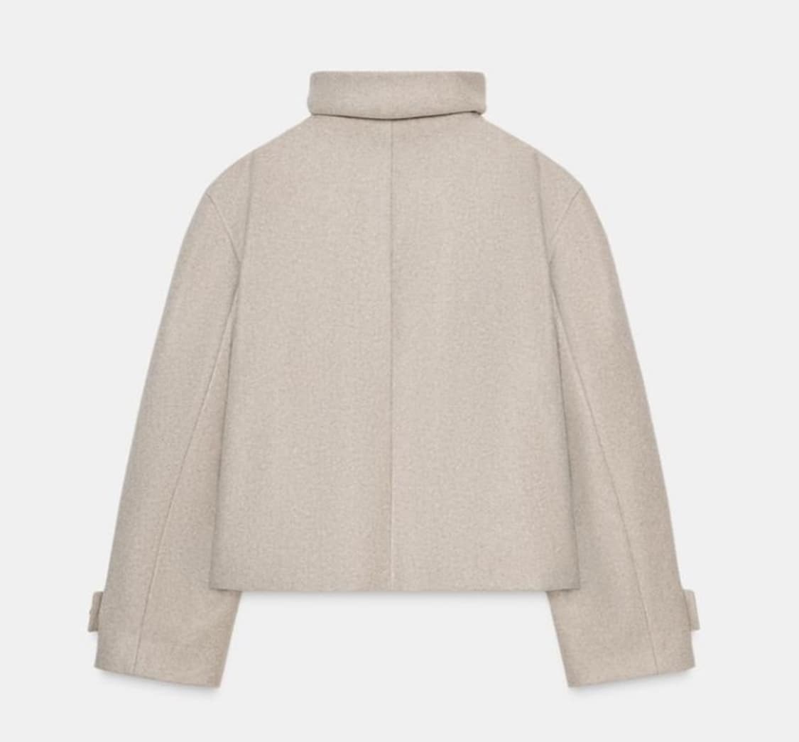 자라 하이넥 숏 코트 s 상품이미지2