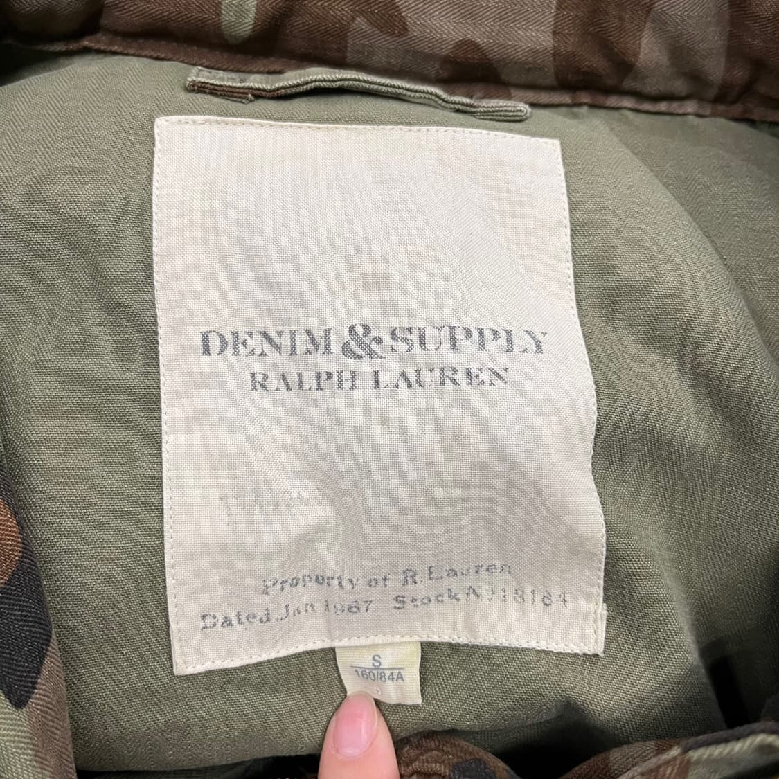 [정품/S] 랄프로렌 밀리터리 카모 성조기 자켓 b15 상품이미지7