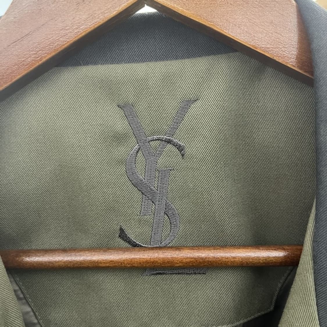 입생로랑 빈티지 말차카키 해링턴 헌팅 워크 자켓 110 C10379 상품이미지5