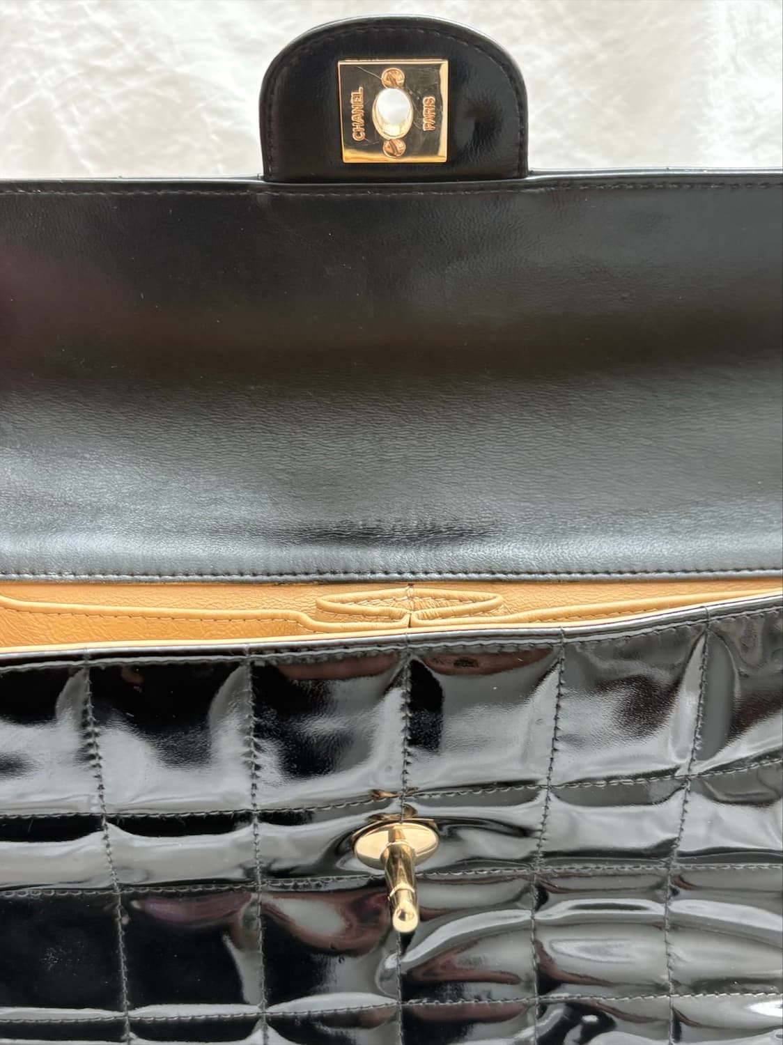 샤넬 초코바 페이던트 백 24K 금장 상품이미지5