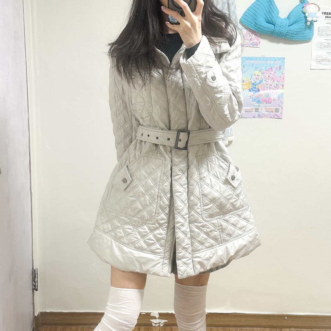 빈티지 사이버 패딩 코트 히메갸루 로걀 오네갸루 오리엔탈 긱시크 달천깔 상품이미지1