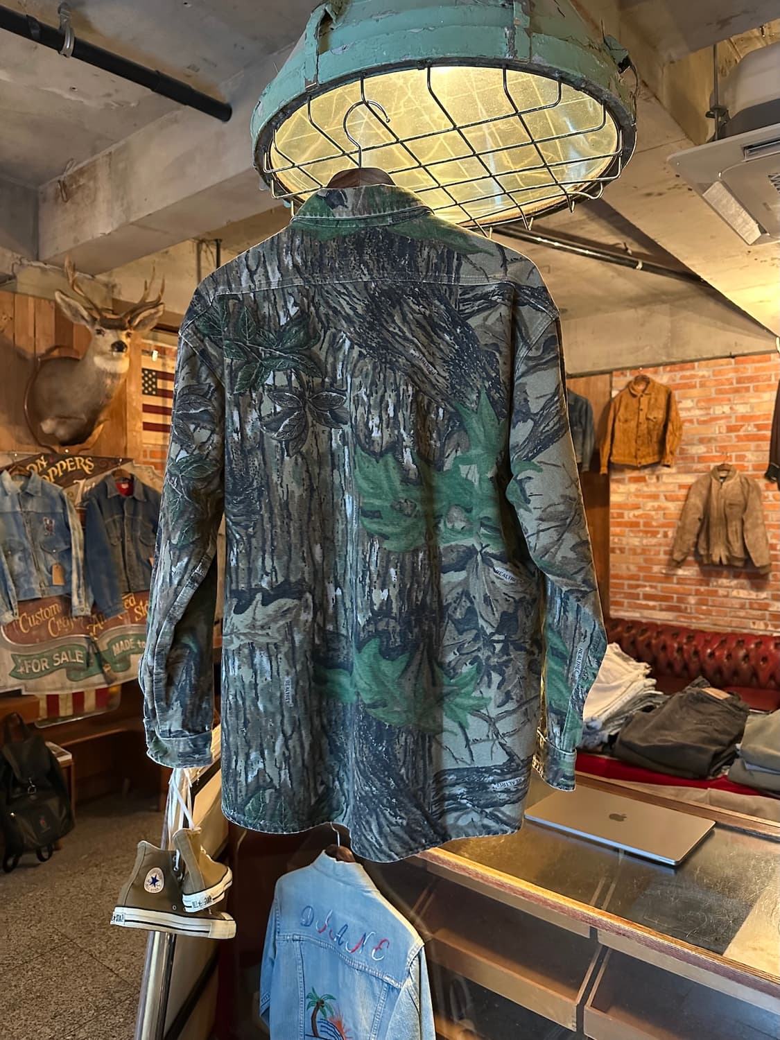 90s USA 빈티지 리얼트리 패턴 셔츠 상품이미지4