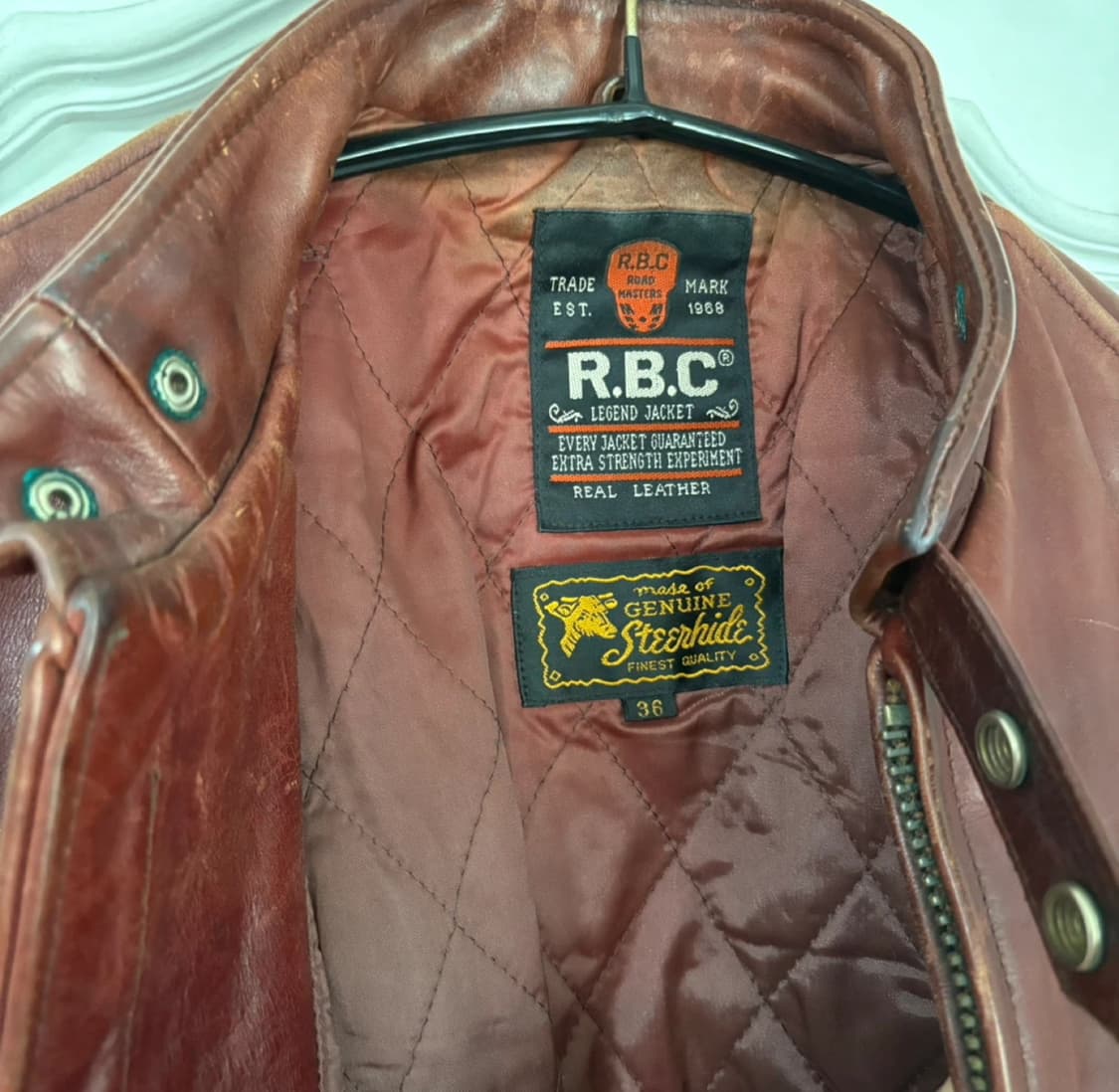 R.B.C 리얼 레더 빈티지 가죽 자켓 상품이미지4