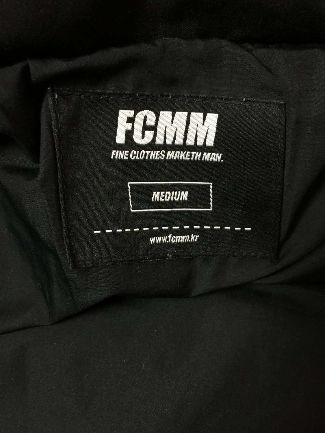 FCMM (에프씨엠엠) 클럽 팀 파이핑 숏 패딩 점퍼 블랙 M사이즈 상품이미지6