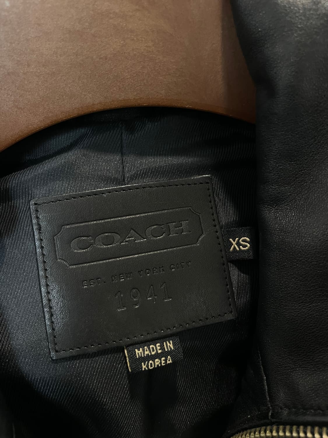 (XS) Coach 코치 싱글 라이더 램스킨 양가죽 자켓 상품이미지5