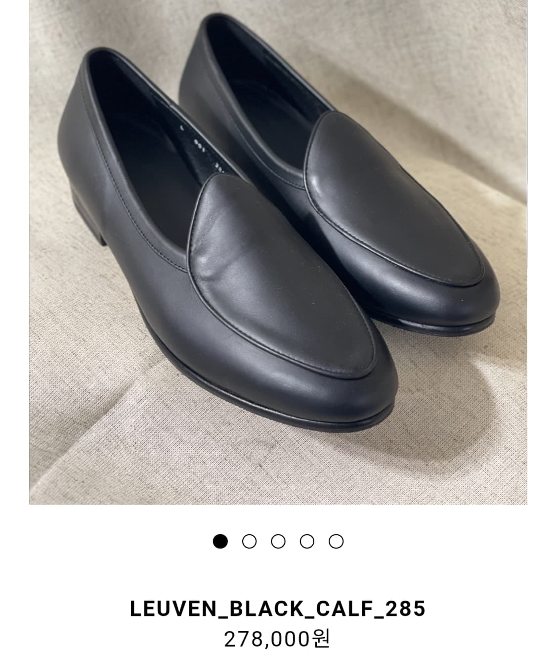 (새상품급) 드피에드 블랙 슈즈 비브람창 275 B494 상품이미지2